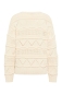 Preview: Gemusterter Strickpullover - off-white